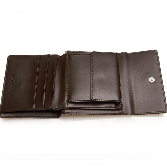 Balenciaga Brown Tri-Fold Wallet Canvas Leather - Picture 11 of 11